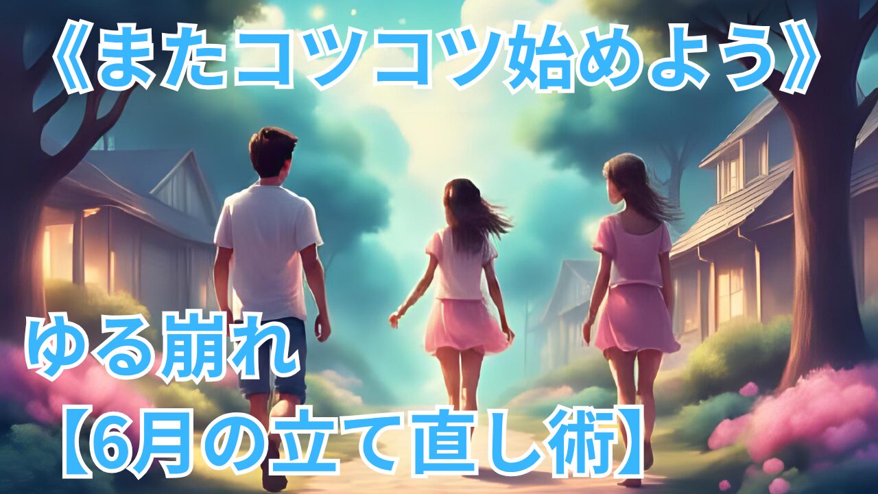 《またコツコツ始めよう》ゆる崩れ【6月の立て直し術】のブログ記事のサムネイル