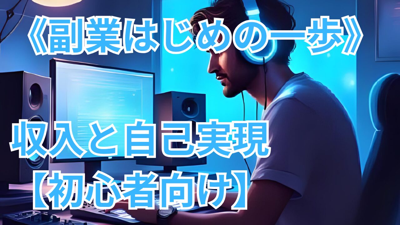 《副業はじめの一歩》収入と自己実現【初心者向け】のブログのサムネイル